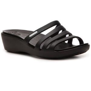 CROCS Women's Black Strappy Sandals